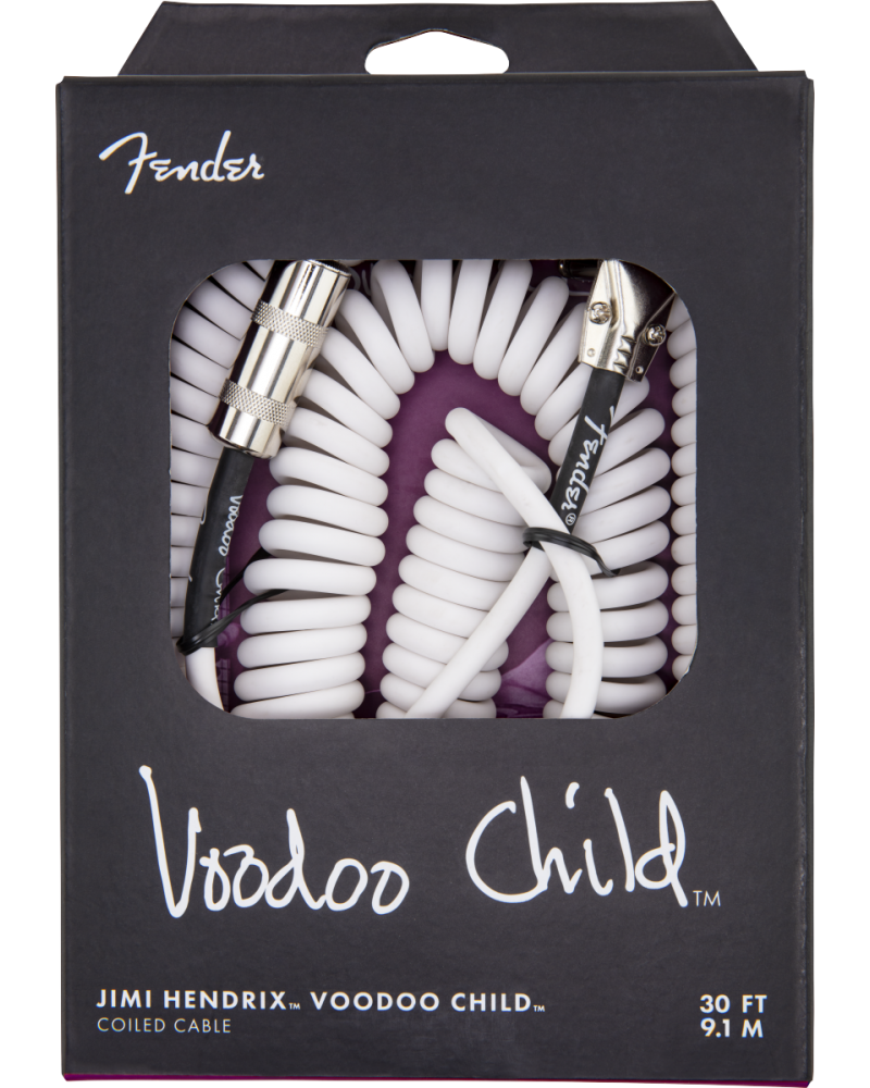 Fender Hendrix Voodoo Child Cable, White 30'
