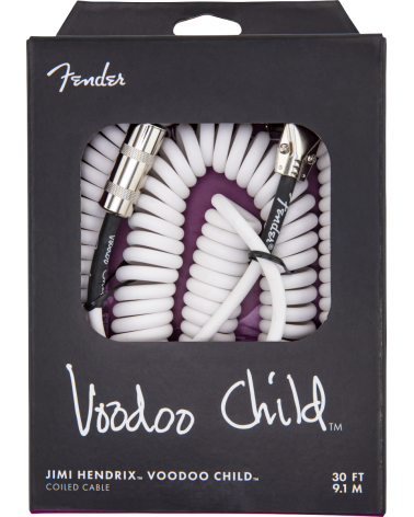 Fender Hendrix Voodoo Child Cable, White 30'