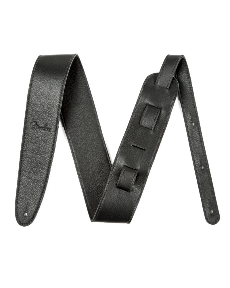 Fender Artisan Crafted Leather Strap, 2.5" Black