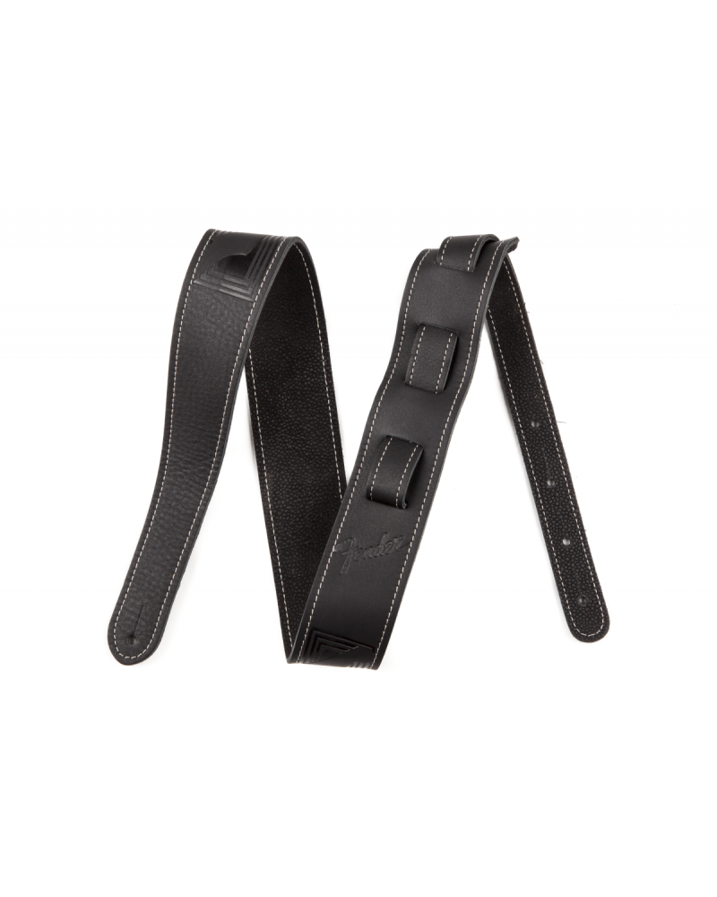 Fender Monogram Leather Strap, Black