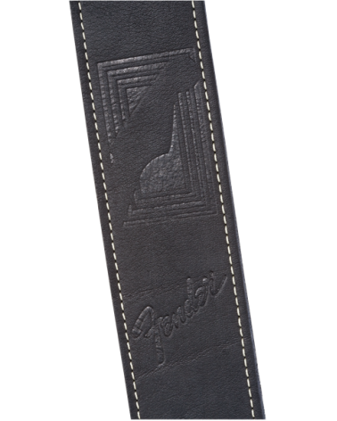 Fender Monogram Leather Strap, Black