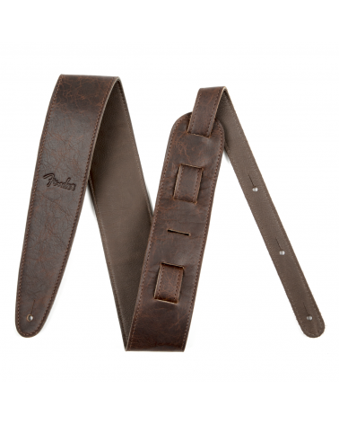 Fender Artisan Crafted Leather Strap, 2.5" Brown