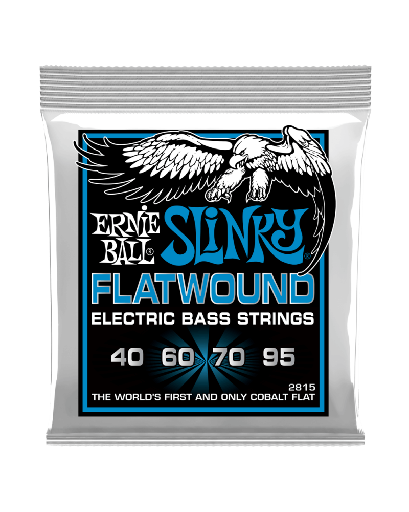 ERNIE BALL 2815 JUEGO CUERDAS BAJO EXTRA SLINKY FLATWOUND 40-95