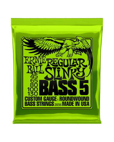 ERNIE BALL 2836 REGULAR SLINKY 5 ST. 45-130 PARA BAJO