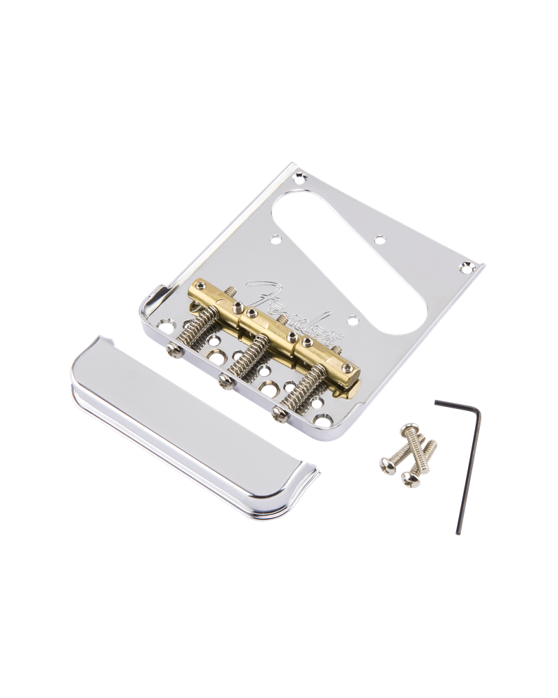 FENDER 3-Saddle American Pro Telecaster Bridge Assembly, Chrome