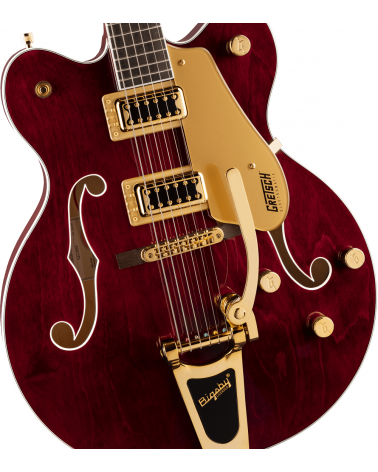 Gretsch G5422TG Electromatic Classic Hollow Body Double-Cut with Bigsby and Gold Hardware, Laurel Fingerboard, Walnut Stain