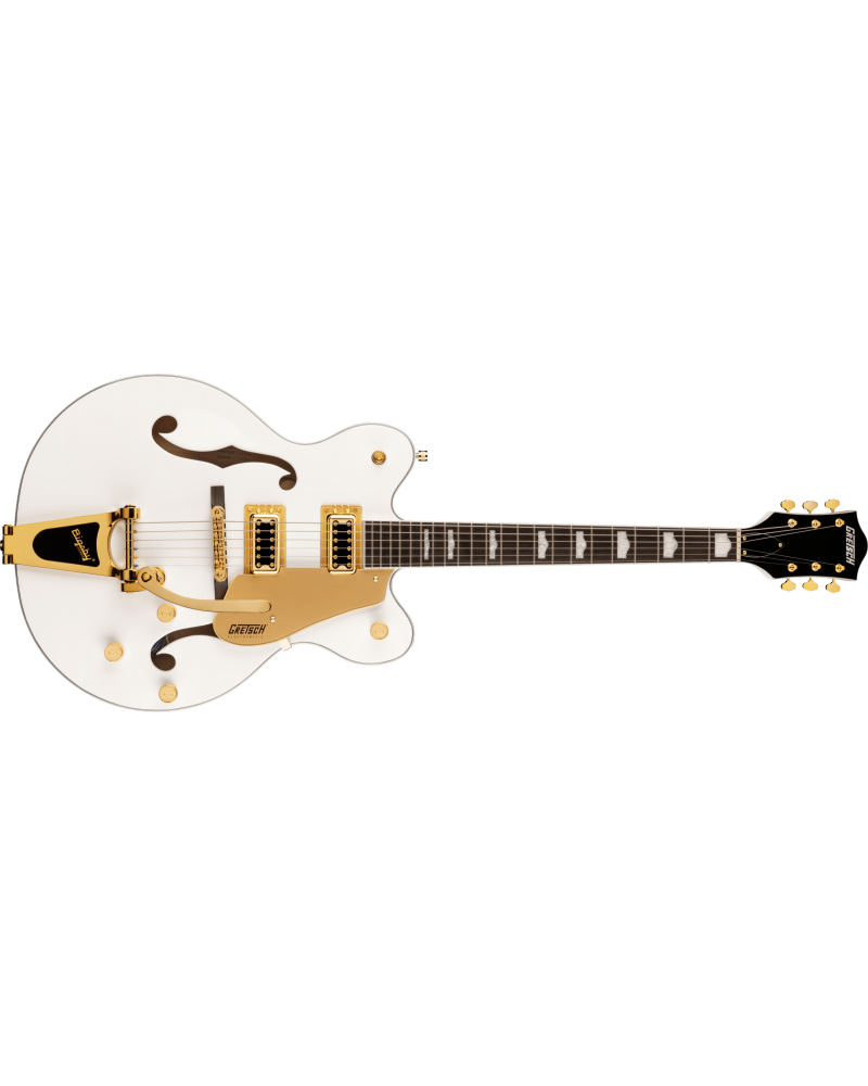 Gretsch G5422TG Electromatic Classic Hollow Body Double-Cut with Bigsby and Gold Hardware, Laurel Fingerboard, Snowcrest White