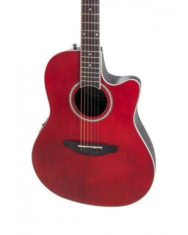 Applause Guitarra electro-acústica AB24II CS Mid Cutaway Ruby Red Satin