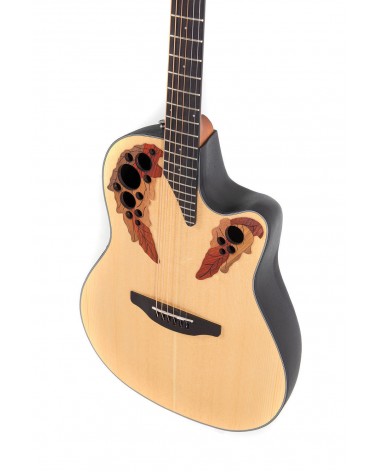 Ovation Guitarra electro-acústica Celebrity Elite Mid Cutaway CE44-4-G NATURAL