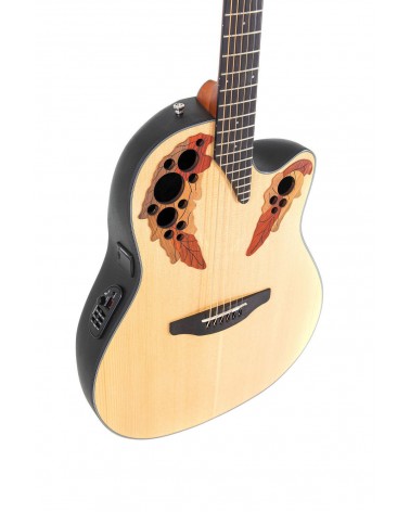Ovation Guitarra electro-acústica Celebrity Elite Mid Cutaway CE44-4-G NATURAL