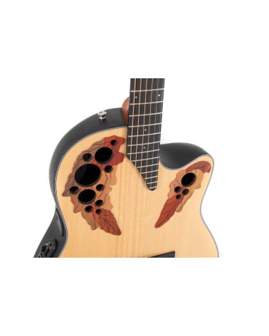 Ovation Guitarra electro-acústica Celebrity Elite Mid Cutaway CE44-4-G NATURAL
