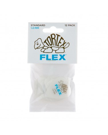 Bolsa 12 Púas Dunlop 428P-100 Tortex Flex Standard 1.00mm