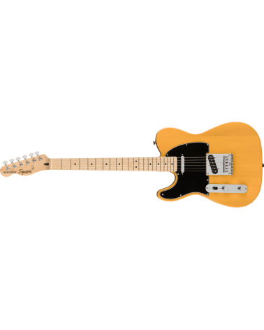 Squier Affinity Series Telecaster Left-Handed, Maple Fingerboard, Black Pickguard, Butterscotch Blonde