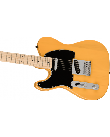 Squier Affinity Series Telecaster Left-Handed, Maple Fingerboard, Black Pickguard, Butterscotch Blonde