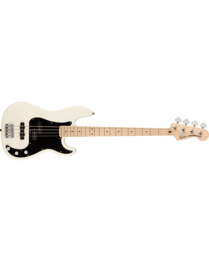 Squier Affinity Series Precision Bass PJ, Maple Fingerboard, Black Pickguard, Olympic White