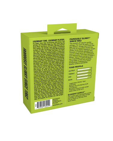 ERNIE BALL JUEGO ELÉCTRICA SLINKY LIME 10-46 TRIPACK (3)
