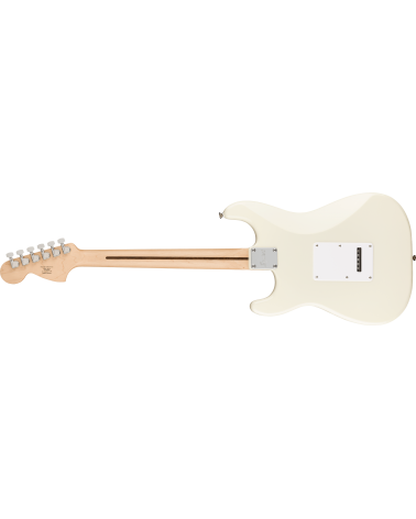 Squier Affinity Series Stratocaster, Maple Fingerboard, White Pickguard, Olympic White