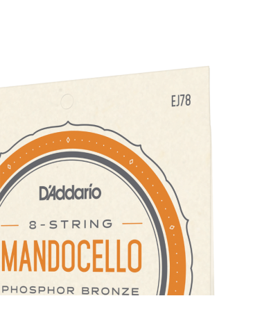 D'ADDARIO EJ78. Para mandolonchelo, bronce fosforado, calibre fino, 22-74