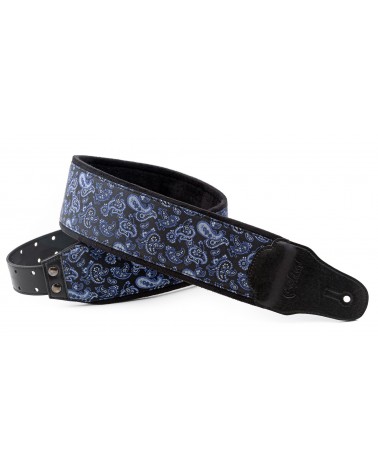 BANDOLERA RIGHTON DE GUITARRA ELECTRICA SERIE GROOVE B-PAISLEY-BL