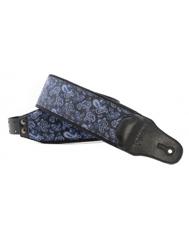 BANDOLERA RIGHTON DE GUITARRA ELECTRICA SERIE GROOVE B-PAISLEY-BL