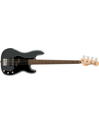 Squier Affinity Series Precision Bass PJ, Laurel Fingerboard, Black Pickguard, Charcoal Frost Metallic