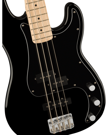 Squier Affinity Series Precision Bass PJ, Maple Fingerboard, Black Pickguard, Black