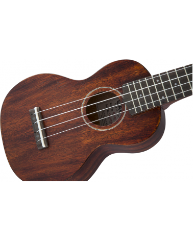 GRETSCH G9100 Soprano Standard Ukulele with Gig Bag, Ovangkol Fingerboard, Vintage Mahogany Stain