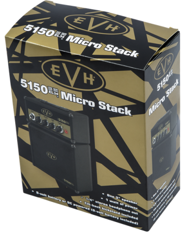 EVH 5150III EL34 Micro Stack, Black and Gold