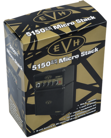 EVH 5150III EL34 Micro Stack, Black and Gold