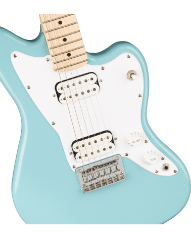 Squier Mini Jazzmaster HH, Maple Fingerboard, Daphne Blue