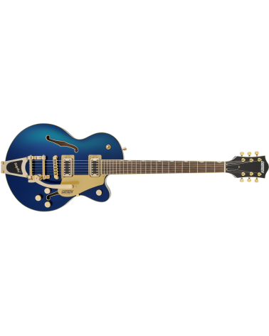 Grestch G5655TG Electromatic Center Block Jr. Single-Cut with Bigsby and Gold Hardware, Laurel Fingerboard, Azure Metallic