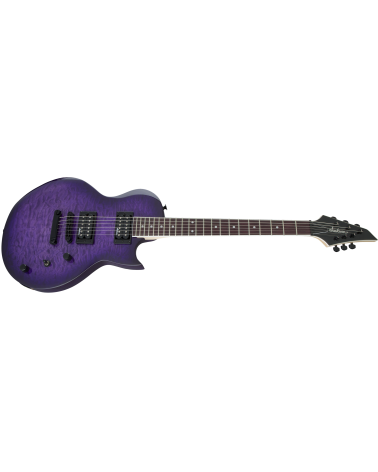 JS Series Monarkh SC JS22Q, Amaranth Fingerboard, Transparent Purple Burst