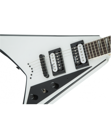 Jackson  JS Series Rhoads JS32T, Amaranth Fingerboard, White with Black Bevels