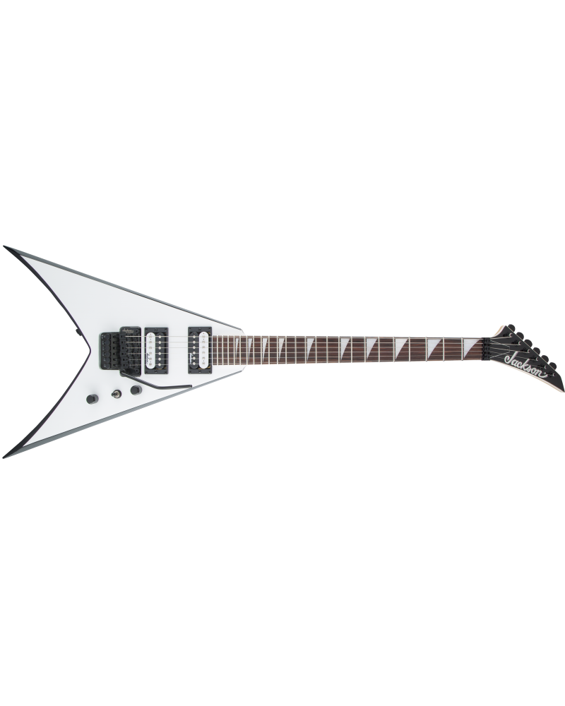 Jackson  JS Series King V JS32, Amaranth Fingerboard, White with Black Bevels