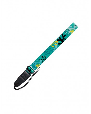 Correa Ukulele Leho Tropical Sea Life Green