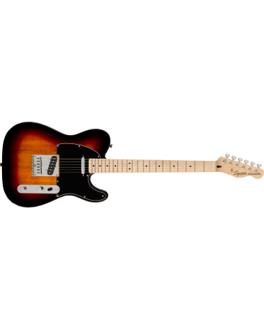 Squier  Affinity Series Telecaster, Maple Fingerboard, Black Pickguard, 3-Color Sunburst