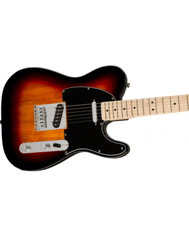 Squier  Affinity Series Telecaster, Maple Fingerboard, Black Pickguard, 3-Color Sunburst