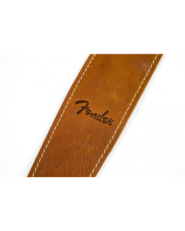Fender Ball Glove Leather Strap, Brown, 2.5"