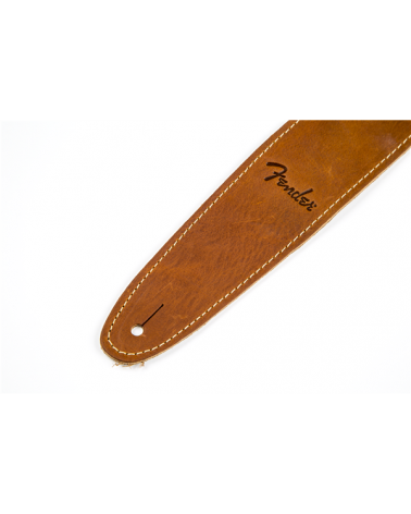 Fender Ball Glove Leather Strap, Brown, 2.5"