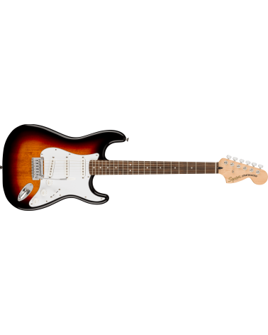 Squier Affinity Series Stratocaster, Laurel Fingerboard, White Pickguard, 3-Color Sunburst