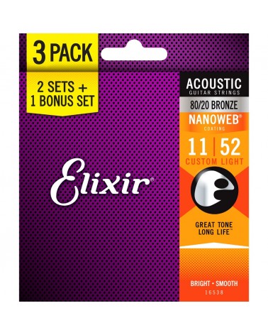 Pack Elixir 2+1 Juegos Acústica 16538 Bronze 11052