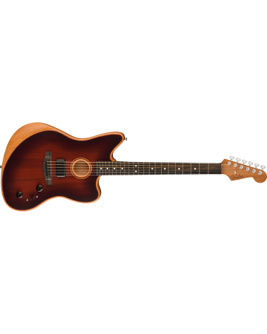 Fender American Acoustasonic Jazzmaster All-Mahogany, Ebony Fingerboard, Bourbon Burst