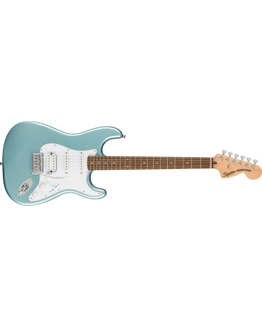 Squier FSR Affinity Series Stratocaster HSS, Laurel Fingerboard, White Pickguard, Ice Blue Metallic