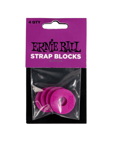 ERNIE BALL STRAP BLOCKS 4 UDS. - PÚRPURA