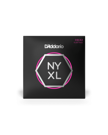 D'Addario NYXL0942. Entorchado de níquel, calibre superfino, 09-42