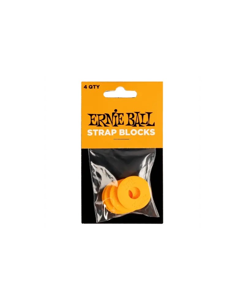Ernie Ball Strap Blocks 4 Pcs - Naranja