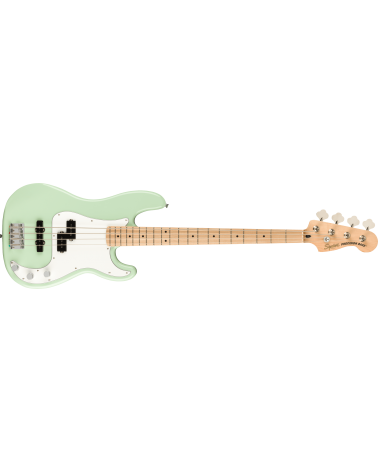 Squier FSR Affinity Series Precision Bass PJ, Maple Fingerboard, White Pickguard, Surf Green