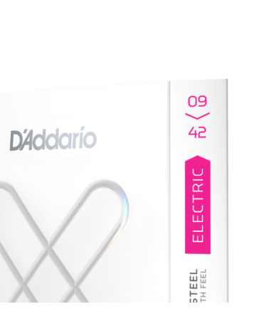 D'Addario XSE0942  Cuerdas para guitarra eléctrica recubiertas XS Nickel, calibre superfino, 09-42