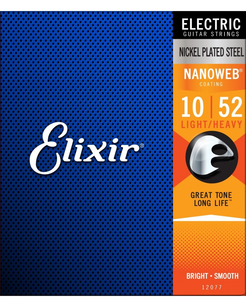 Juego Cuerdas Guitarra Eléctrica Elixir Nanoweb 12077 (010-052)