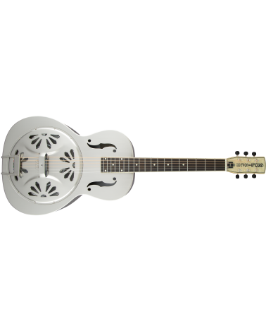 Gretsch G9221 Bobtail Steel Round-Neck A.E., Steel Body Spider Cone Resonator Guitar, Fishman Nashville Resonator Pickup